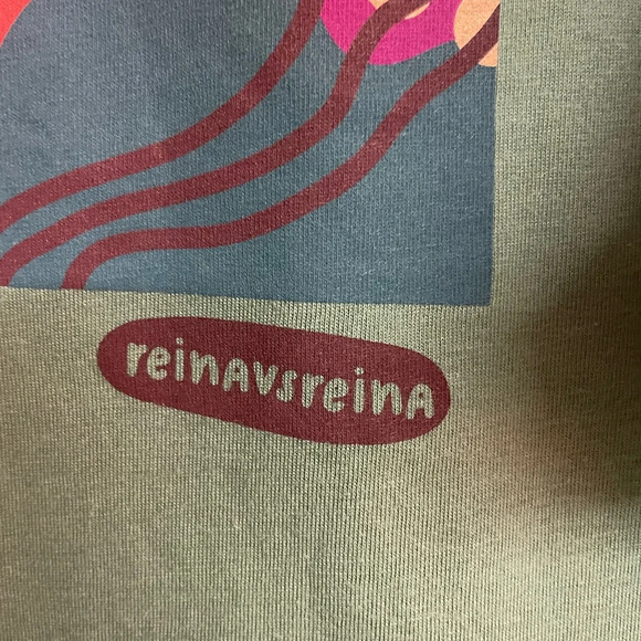 Well Worn Reinavsteina graphic Tee green size Large - Picture 4 of 5
